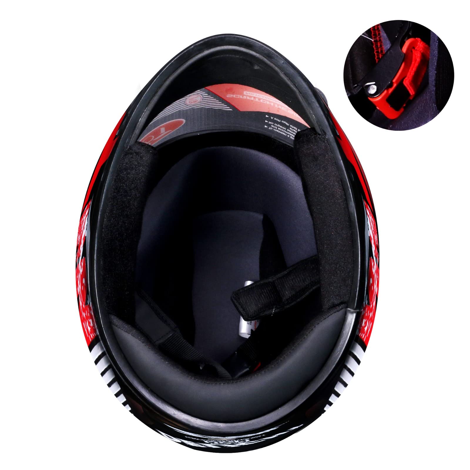 STiSS Full Face Motorbike Helmet with Silicon Unbreakable Glass